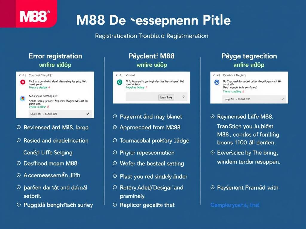 วิธีแก้ไขปัญหาที่พบบ่อยในการสมัคร M88 วิธีแก้ไขปัญหาที่พบบ่อยในการสมัคร M88